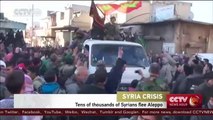 Tens of thousands flee as Syria regime advances near Aleppo
