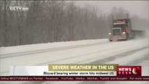 Blizzard bearing winter storm hits midwest US