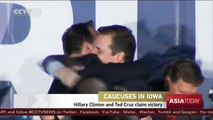 Hillary Clinton, Ted Cruz claim victory in Iowa