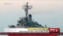 Iranian navy fires Noor cruise missiles in drill