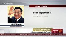 Premier Li Keqiang talks with IMF chief