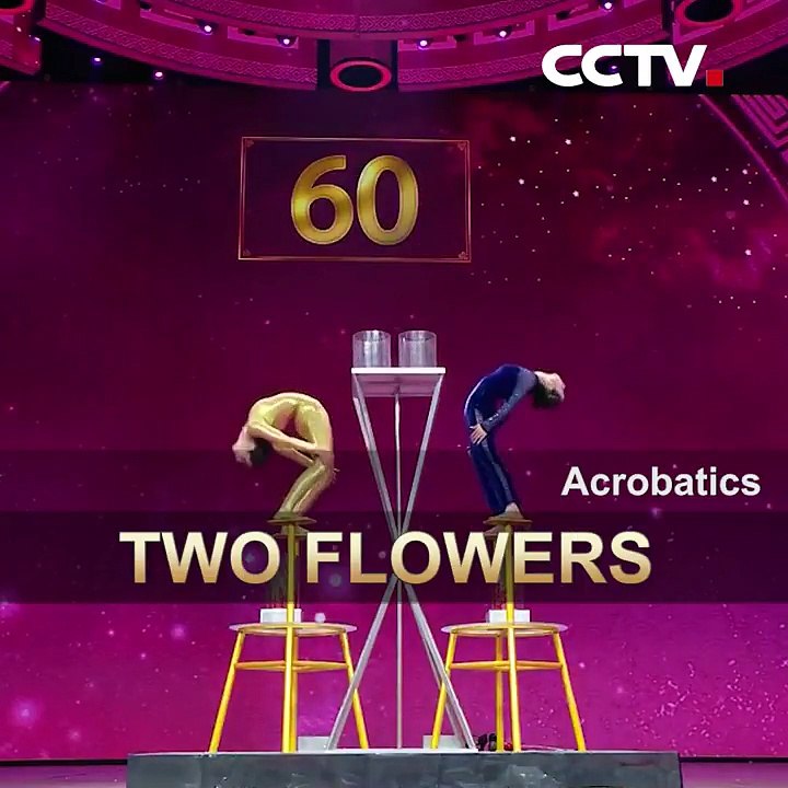 Chinese and Ukrainian contortionists perform extreme backbends | CCTV English