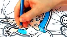 Peppa Pig and Disney Frozen Elsa Coloring Book Pages Kids Fun Art Activities Coloring Video For Kids