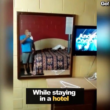 Il filme des événements mystérieux dans sa chambre d'hotel : froid dans le dos