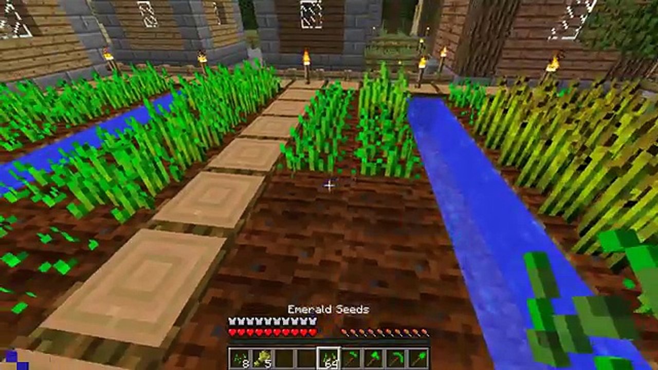 Minecraft EMERALD MOD / FIGHT THE EMERALD GOLEM AND SURVIVE!! Minecraft