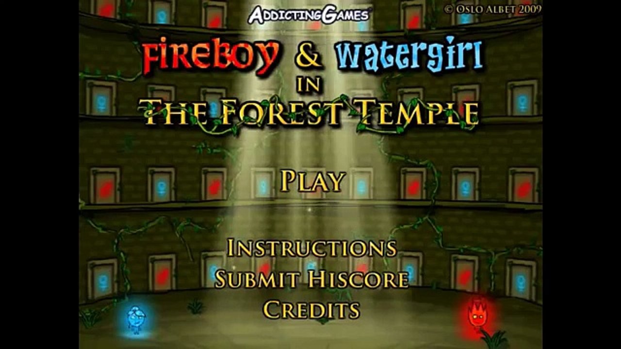【舞秋風小遊戲時間】火男水女 之 森林神殿 Fireboy & Watergirl In The Forest Temple