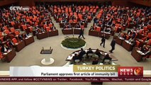 Turkish parliament approves first article of bill on stripping lawmakers’ immunity