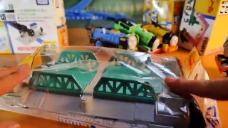 lets play! Thomas, Percy, yellow Victor, patchwork Hilo, overpass, urban station, educational toys