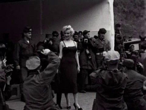 Marilyn Monroe Posing For The Troops In Korea 1954