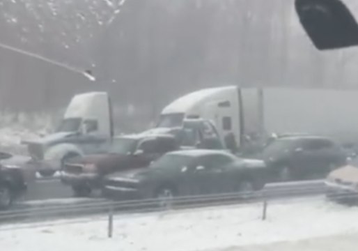 Pileup Involving 50+ Vehicles Snarls Traffic on Morrow County Highway