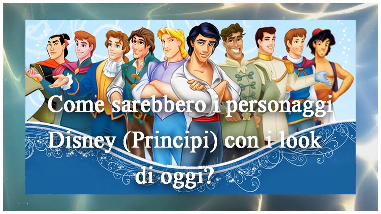 Come sarebbero i Personaggi Maschili (Principi) Disney con gli Outfit di OGGI? Prima e Dopo