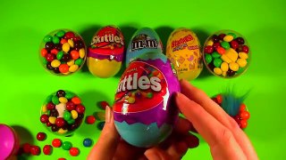 Hide and Seek Surprise Toys; M&Ms, Skittles, and Starburst Jelly Beans Eggs