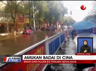 Badai dan Hujan Es di Cina