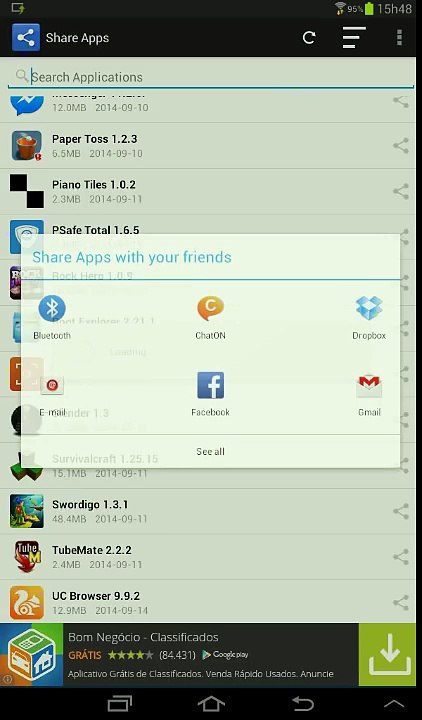 Como passar jogos Android via Bluetooth.