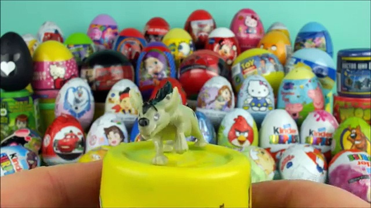 50 Surprise eggs disney toys kinder surprise Toys Story Thomas & Friends MLP