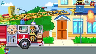 Fire Trucks, Fireman, Fire Engine | Fire Trucks for Children - My Town : Fire Station Rescue