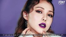 Instagram Makeup - Purple Lip Makeup (With subs) 인스타 메이크업 - 퍼플 립 메이크업
