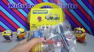 Minions new McDonalds Happy Meal Toys Complete Set of 10 Unboxing Toy Review