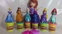 NEW Play Doh Sparkle Disney Glitter Glider Frozen Elsa Anna Princess Ariel Rapunzel Dolls Dress-up