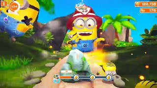 Despicable Me 2 - Minion Rush : Firefighter, Dancer And Evil Minions In Volcano Map !