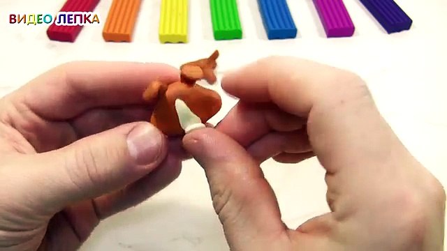 ЛПС ИЗ ПЛАСТИЛИНА ЛЕПИМ СОБАЧКУ КОЛЛИ | Видео Лепка