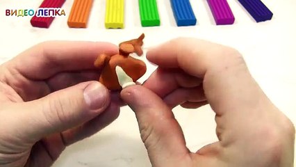 ЛПС ИЗ ПЛАСТИЛИНА ЛЕПИМ СОБАЧКУ КОЛЛИ | Видео Лепка