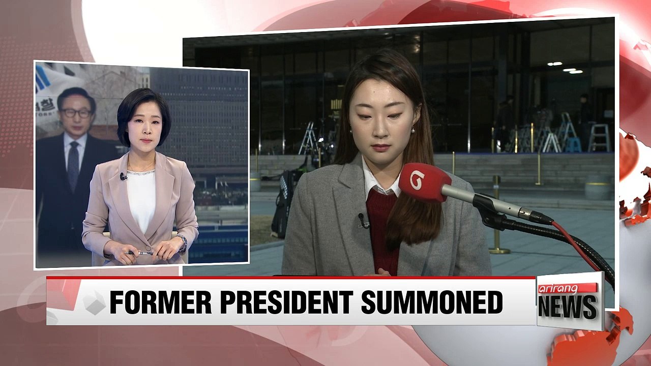 Fmr. president Lee Myung-bak to appear before prosecutors for questioning