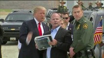 Ralliers Destroy Mexican Flag as Trump Visits Border Wall Prototypes