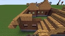 Minecraft Lets Build : Basic Log Cabin - Beginner Build!