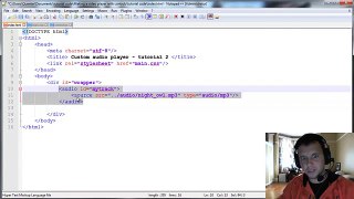 Custom audio player tutorial 2 - The mark up