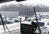 Snow Squall Triggers Pileup on Interstate 71 in Morrow County