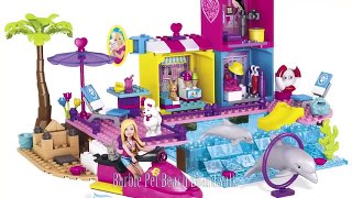 Barbie Doll Pet Beach Boardwalk MegaBlok Barbie Lego Shops and Pool