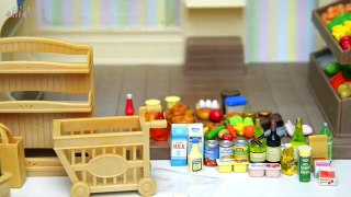 Sylvanian Families Calico Critters Supermarket Set Unboxing Review - Kids Toys