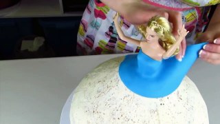 NEW Cinderella Barbie Twirling Dress Cake - How To With The Icing Artist