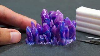 Polymer Clay Gemstone Crystals // Fimo Tutorial