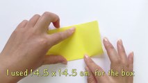 Easy☺︎ Origami Paper Pokemon ”Pikachu” Box With Lid Tutorial - Origami Kawaii〔#161〕