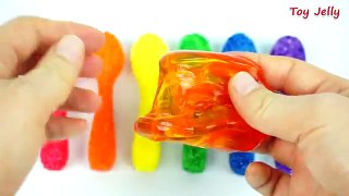 How To Make Colors Spoon Foam Clay with Colors Bent Spoon Pudding Recipe Nursery Rhymes