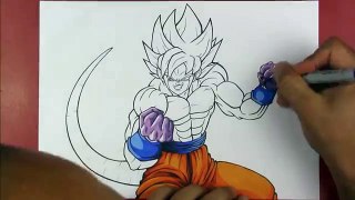 Drawing Goku SSj Blue & Golden Frieza FUSION | TolgArt
