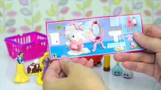 SURPRISE EGGS Kinder Hello Kitty Special Edition and Shopkins Blind Basket opening - Kids Toys