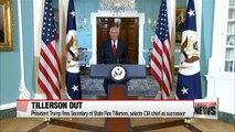 Rex Tillerson fired and replaced by CIA chief Mike Pompeo