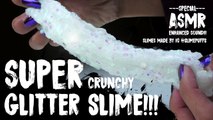 How to Make Super Crunchy Glitter Slime - DIY - ASMR Enhanced Audio!