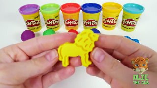 Play Doh Cans Learn Colors Animals Delivery Truck for Children