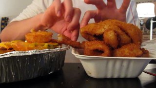 ASMR Eating: Nachos & Onion Rings (Crunchy Sounds)