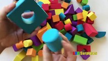 Learning for Toddlers and Children Learn SHAPES & COLORS with Baby Foam Blocks Castle ABC Surprises