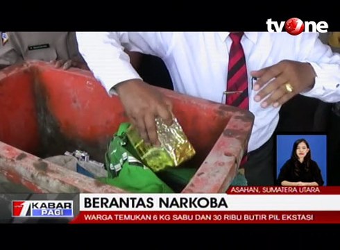 Warga Temukan 6 Kilogram Sabu dan 30 Ribu Pil Ekstasi