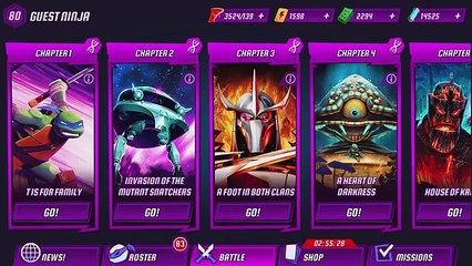 Teenage Mutant Ninja Turtles: Legends - ALL BOSS Hard Mode Battle