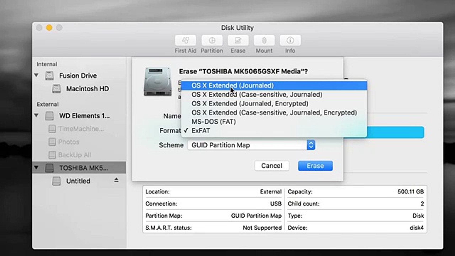 Format wd elements for mac yosemite update