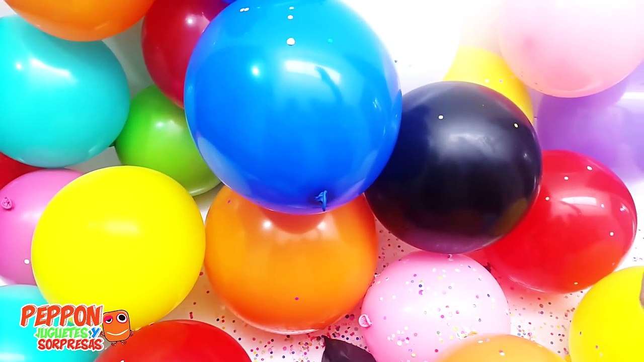 The Balloons Popping Show Globos que Enseñan Colores en Ingles Español- Para Niños