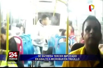 Trujillo: se entregó tercer delincuente que participó en asalto a bus
