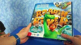 The Good Dinosaur ROARING RAPIDS BOARD GAME Review ft The Good Dinosaur Arlo and T-rex by Toy Rap